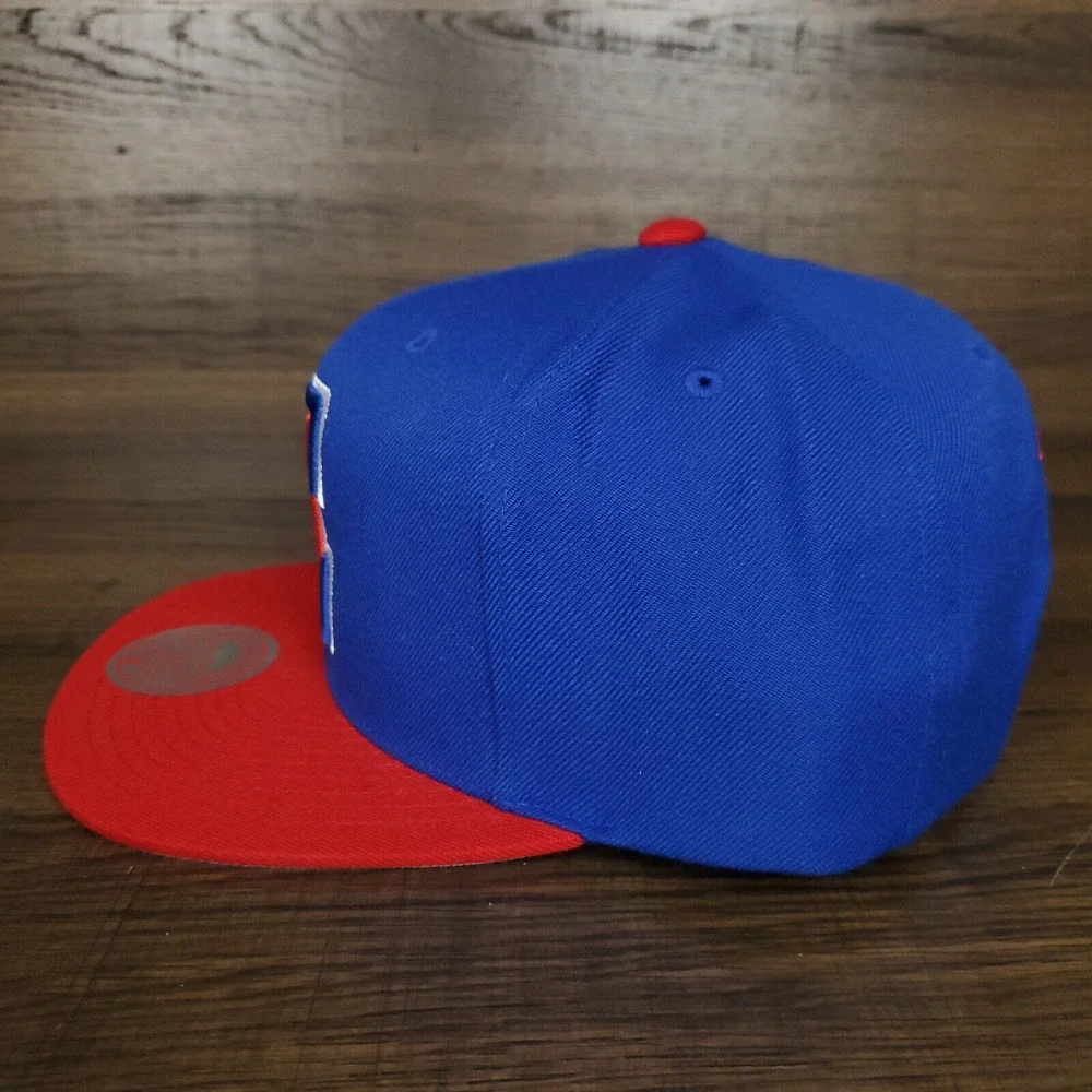 LA Clippers Mitchell & Ness NBA Snapback Cap Hat 3D Logo Blue‎ Red NWT